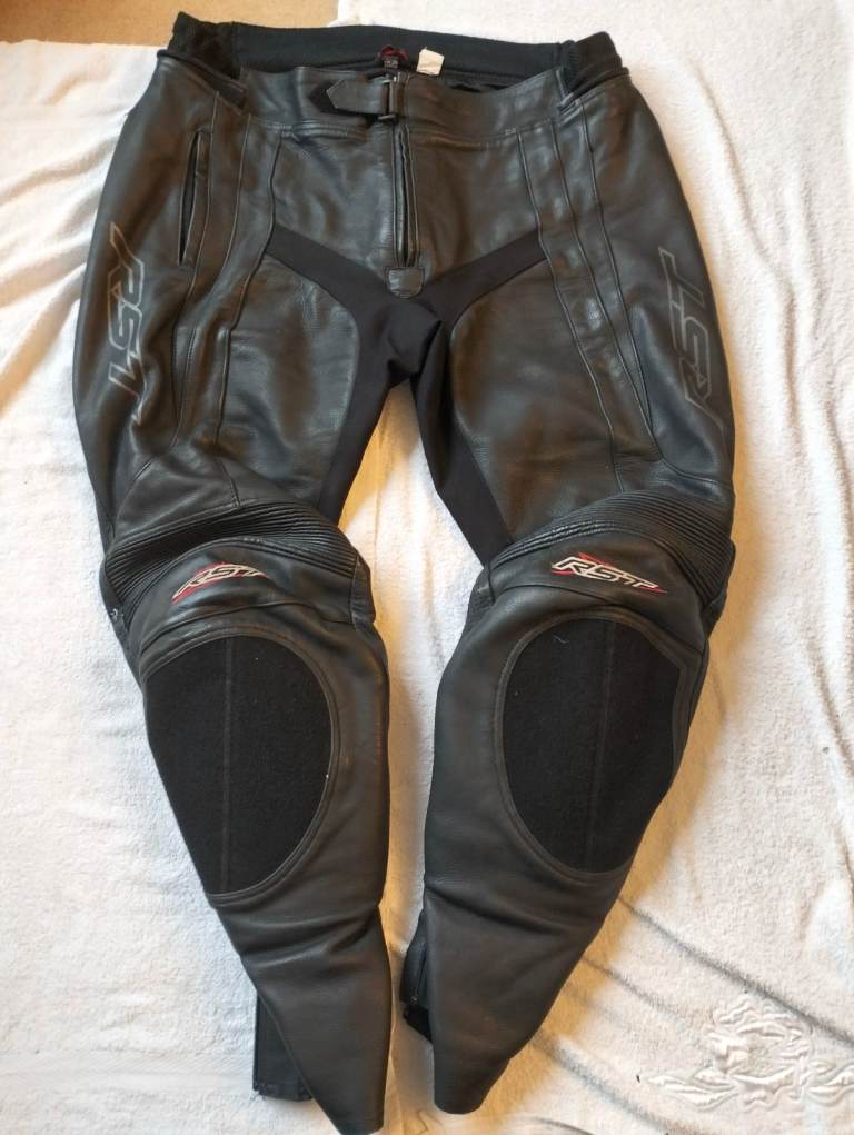 RST Blade 1114 Leather Race motorcycle trousers UK 38" W Long Leg