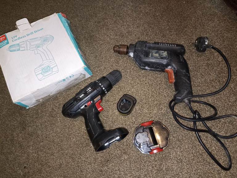 Titan 12V Cordless Drill Driver & Corded Drill - Not Working