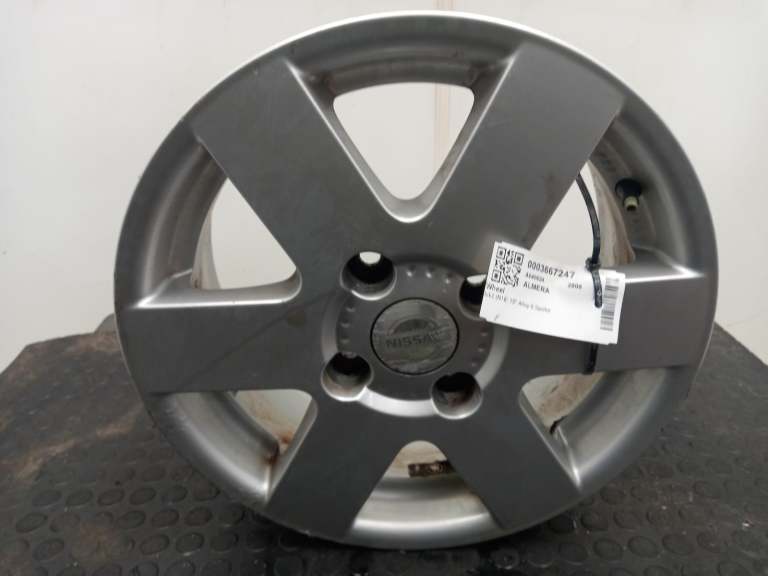 Nissan Almera 15 Inch 4x114.3 Et45 6j Alloy Wheel 2000-2007 002510