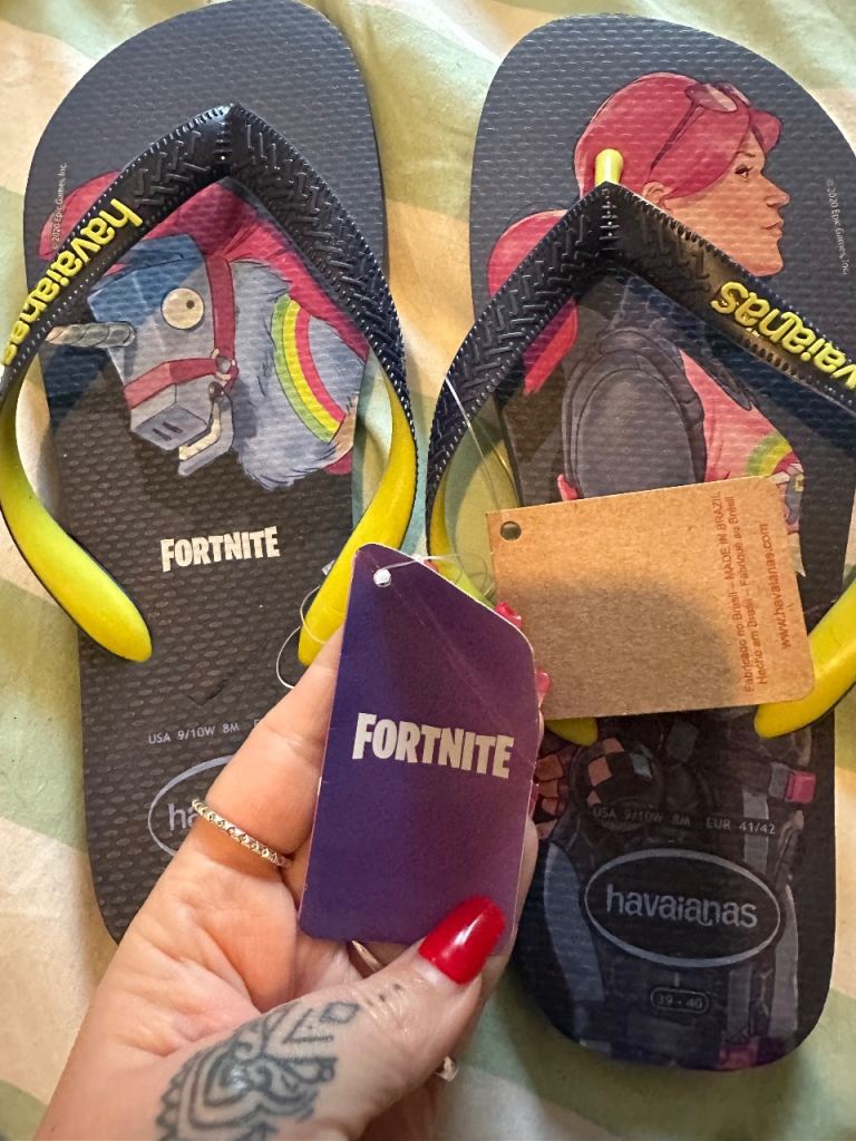 Fortnite Havaiana Flip Flops BNWT