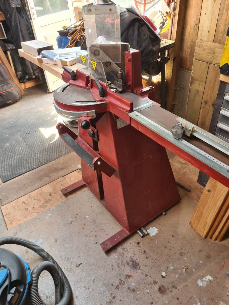 H.P. Hansen Mitre Machine 0101-1 with Blades – Good Condition