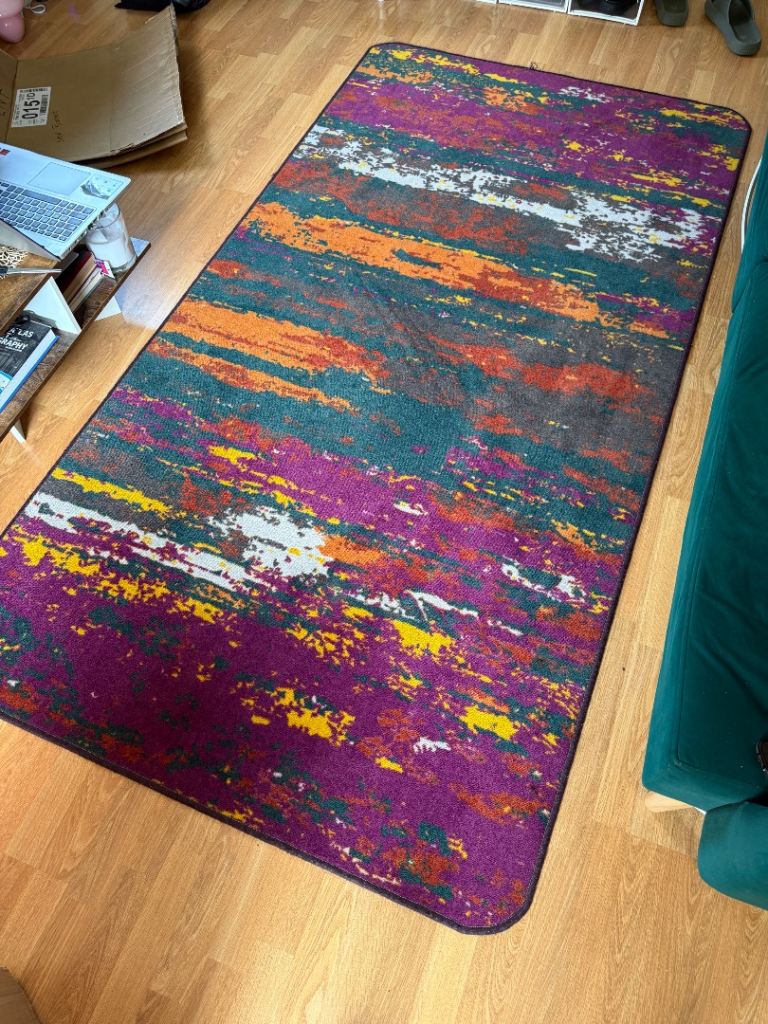 Living room pink carpet
