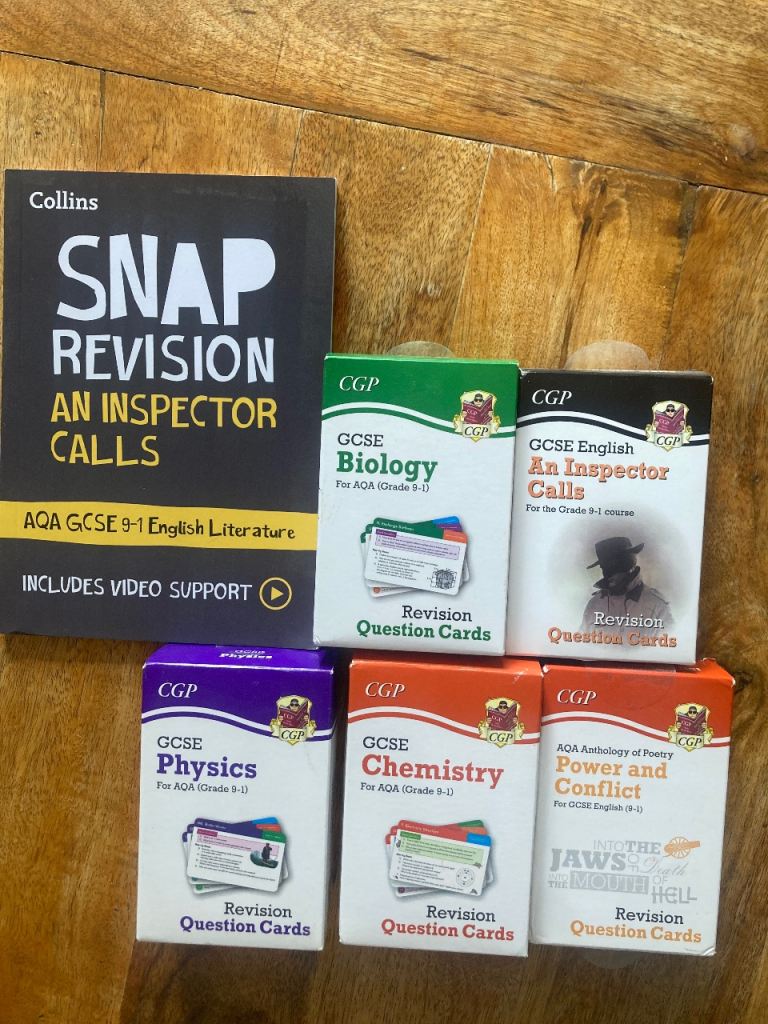 GCSE Revision Guides & Question Cards Bundle – Good Condition