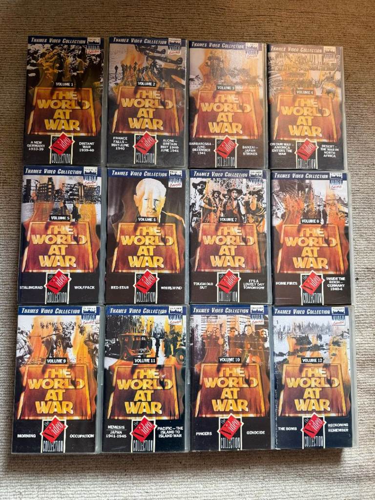 The World At War VHS Collection – Full Set, Good Condition