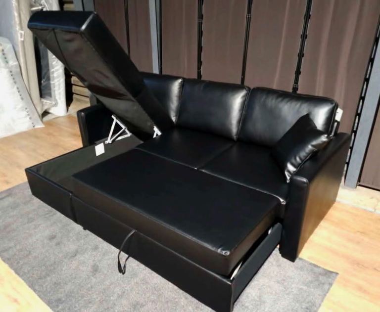 Black Corner Sofa Bed