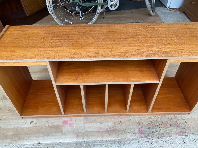 Vintage Media Unit Retro Teak Effect