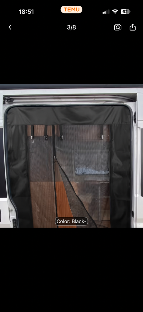 Campervan flyscreen