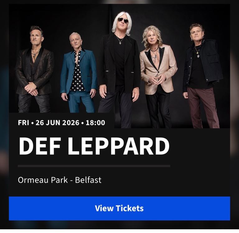 Def Leppard Belfast Concert Ticket – Friday 26 June 2026