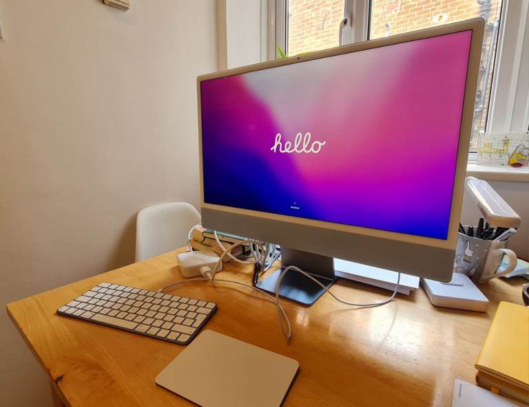 24-inch Blue iMac with 4.5K Retina display