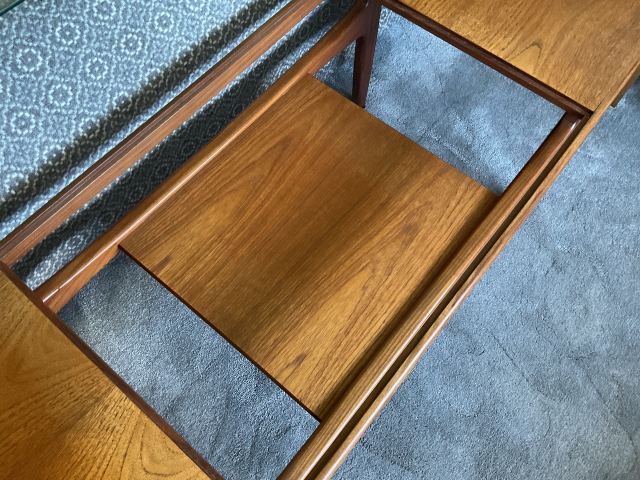 Vintage G Plan Fresco Teak & Glass Rectangular Coffee Table Mid