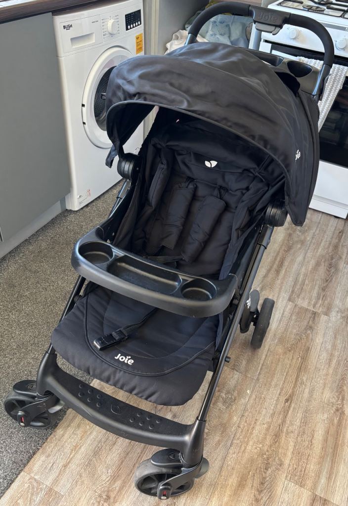 Joie Black Pushchair Stroller – Good Condition