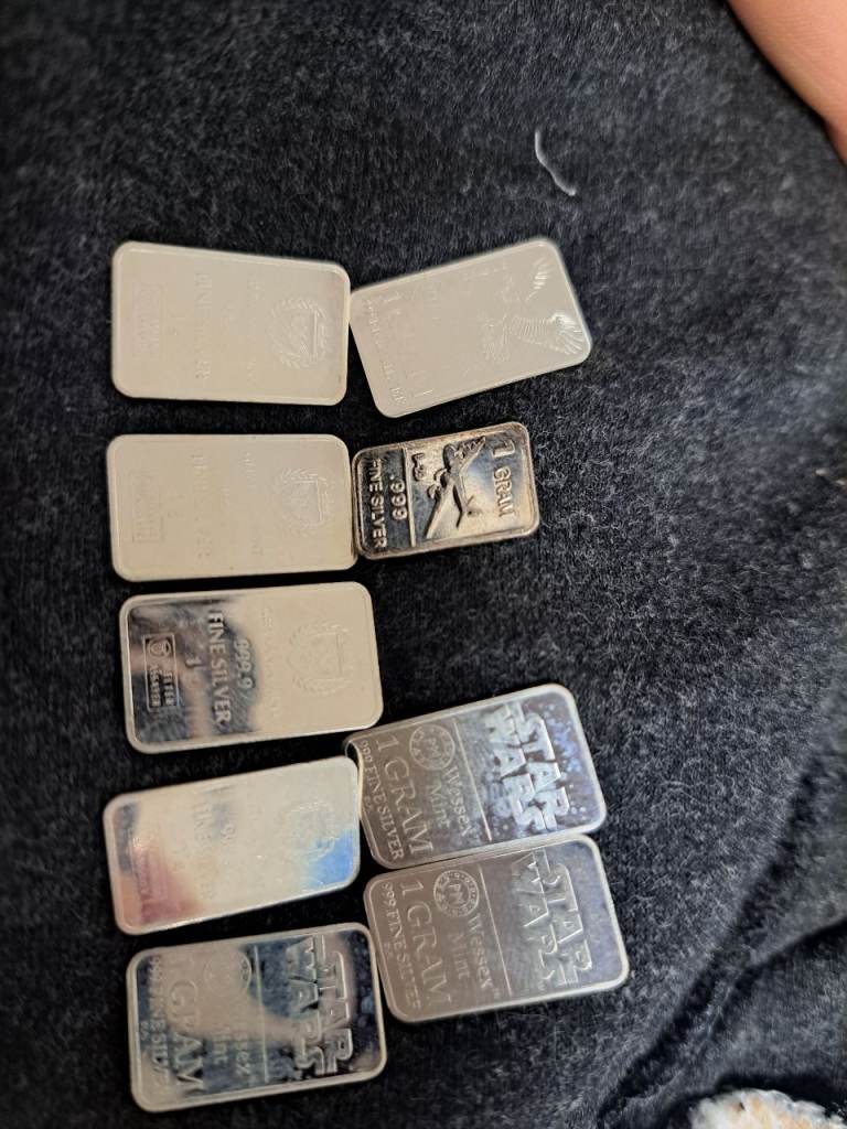 9grams of silver bars 