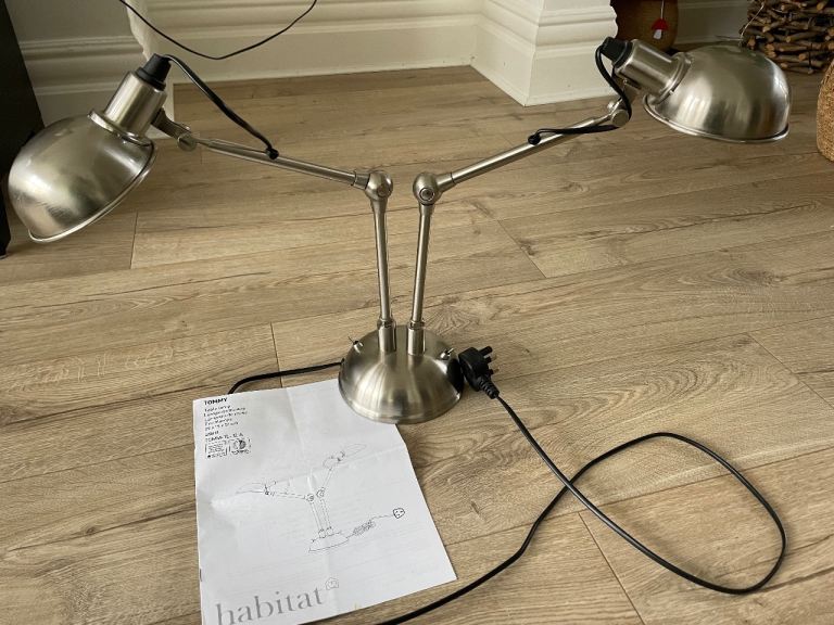 Habitat Tommy Table Lamp (silver)