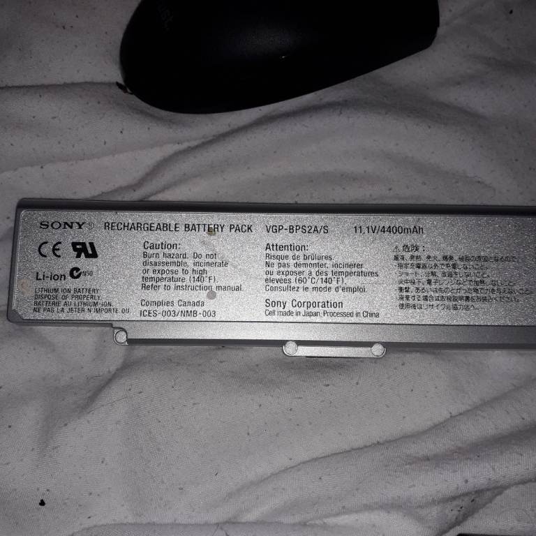 Sony vgp,bps2a/s li ion
