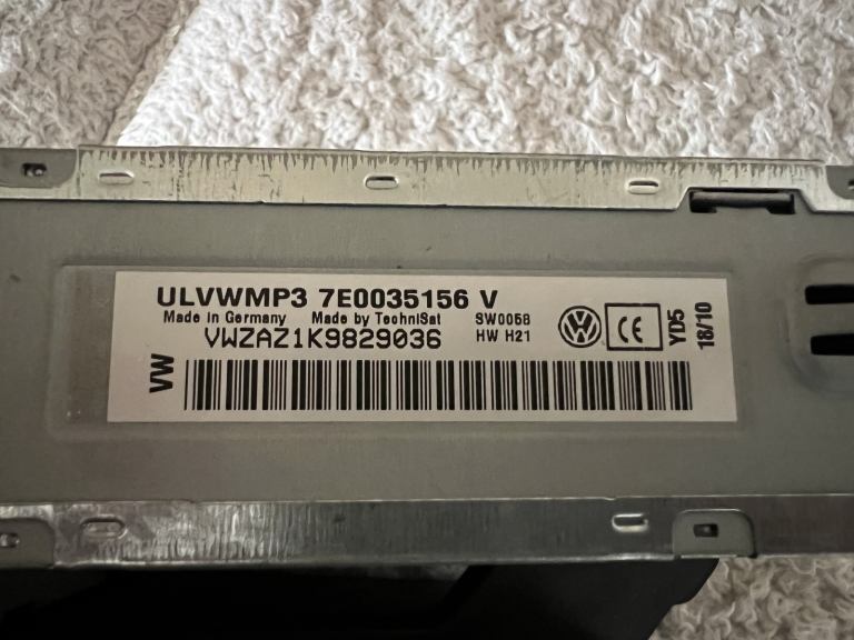 VW Radio CD/Mp3 RCD210 ULVWMP3