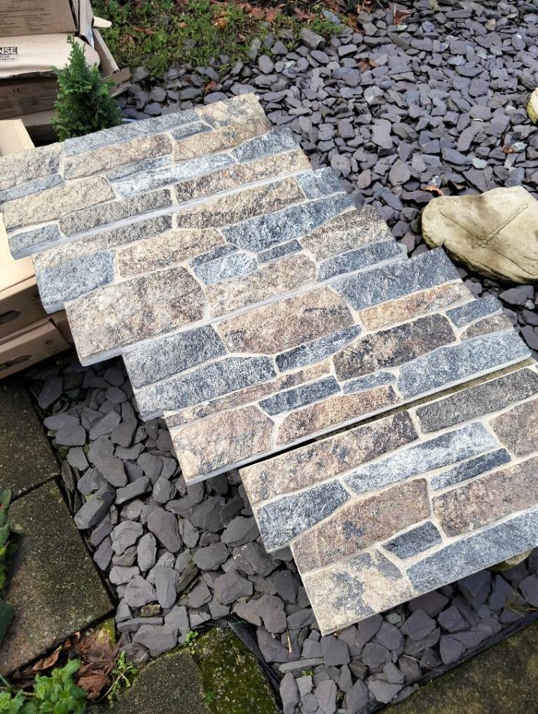 Stone Cladding Tiles £15/4 tiles/box (the original price £21/box)