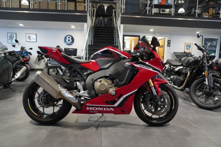 Honda CBR1000-RR Fireblade, 2019, Red with just 12808miles Only £7995. 