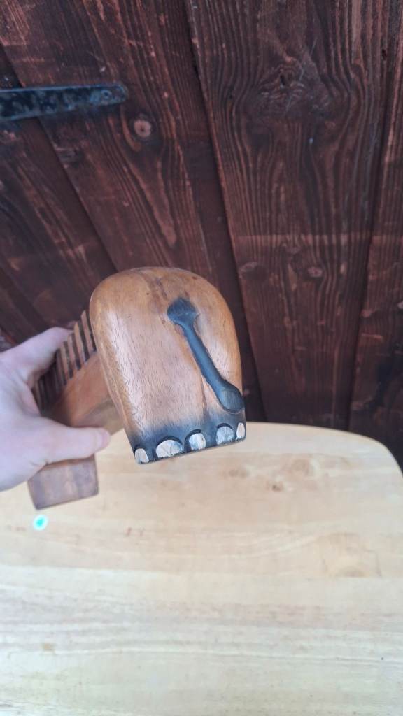 Vintage Elephant Wooden Carved Wood African Animal Table Decor Cd rack