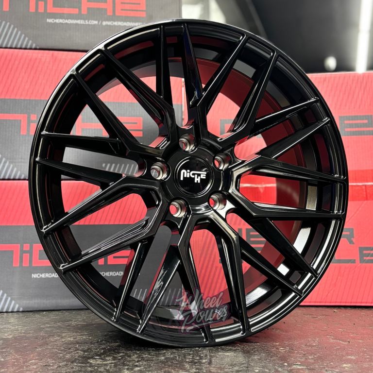 19” 5x120 Alloys New Black Wheels BMW 3 Series Staggered Wider Rears VW T30