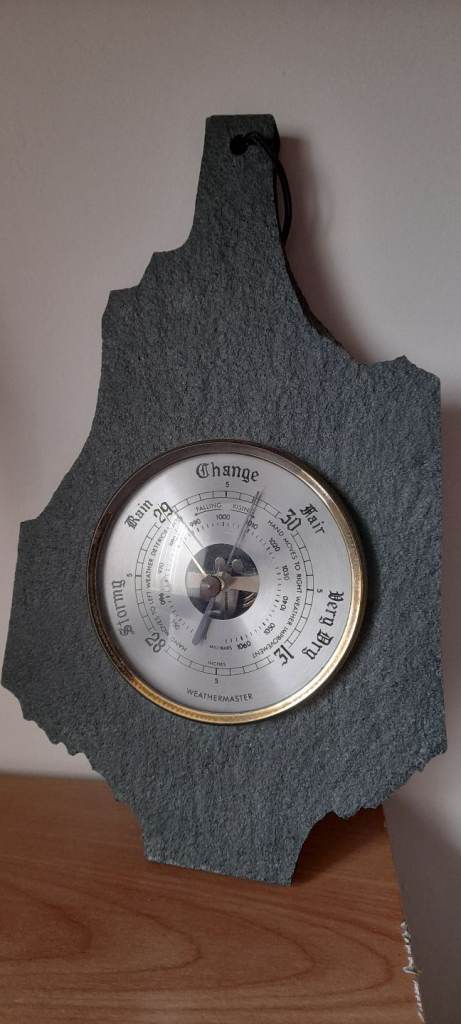 Vintage Slate Barometer