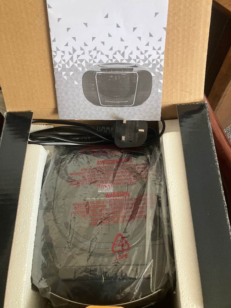 BUSH BOOMBOX. CD/ CASSETTE/ RADIO. NEW IN BOX. ---PENDING---