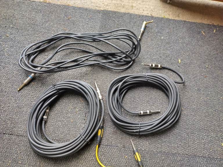 BishopSound microphone or guitar leads various lengths