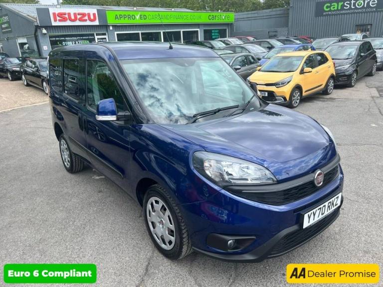 2021 Fiat Doblo Blue 1.4 Petrol Disabled access Crew Cab van, 13,250 miles, Euro 6, 5-Speed PANEL...