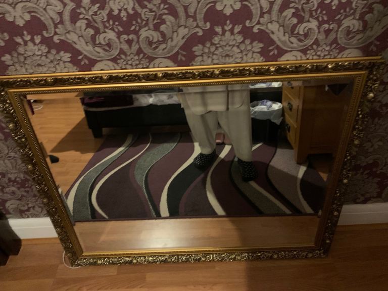 Large ornate / gold leaf Mirror 