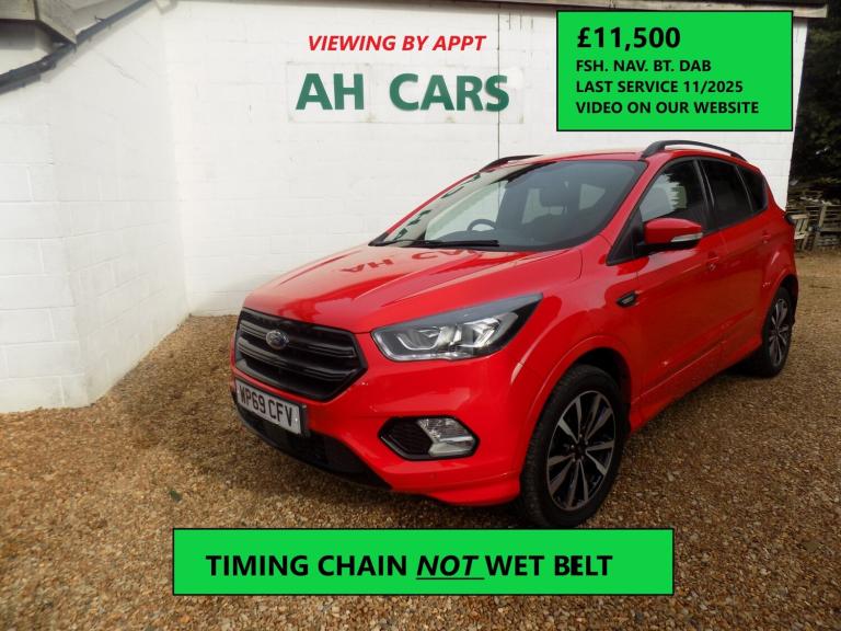 2019 Ford Kuga 1.5 EcoBoost ST-Line 5dr 2WD TIMING CHAIN MOT WET BELT HATCHBACK Petrol Manual