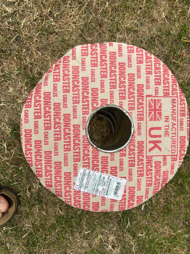 New Doncaster Cables Grey Electrical Cable on Reel