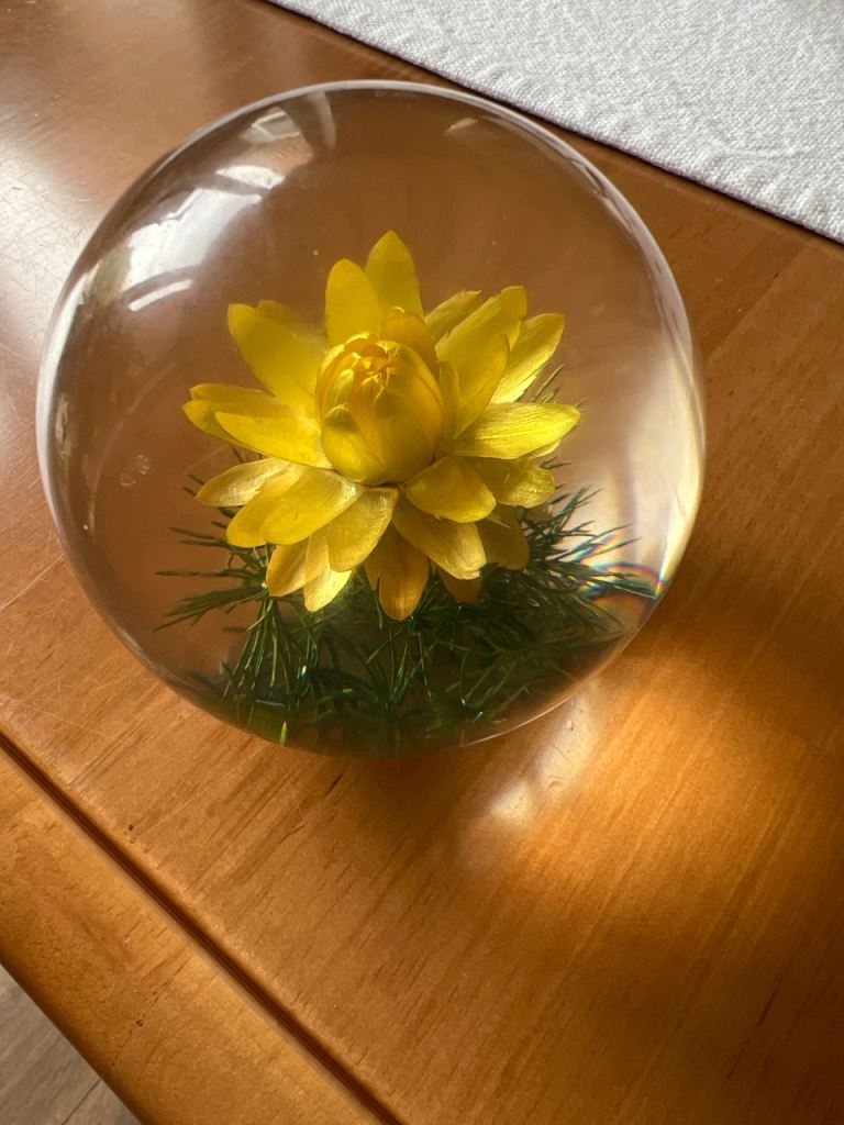 Glass paper weight