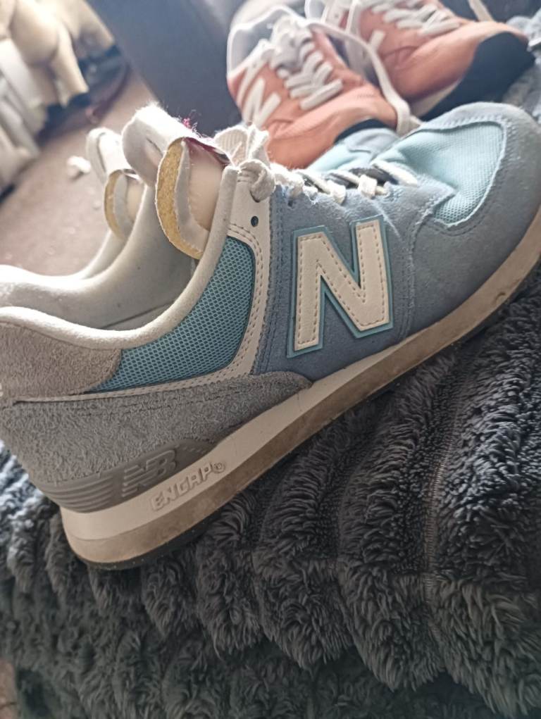 New Balance 574 Trainers - Orange Pair