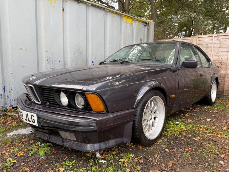 CLASSIC BMW E24 635CSi HIGHLINE AUTO, MACAU BLUE / SILVER GREY LEATHER / RESTO PROJECT / ULTRA RARE