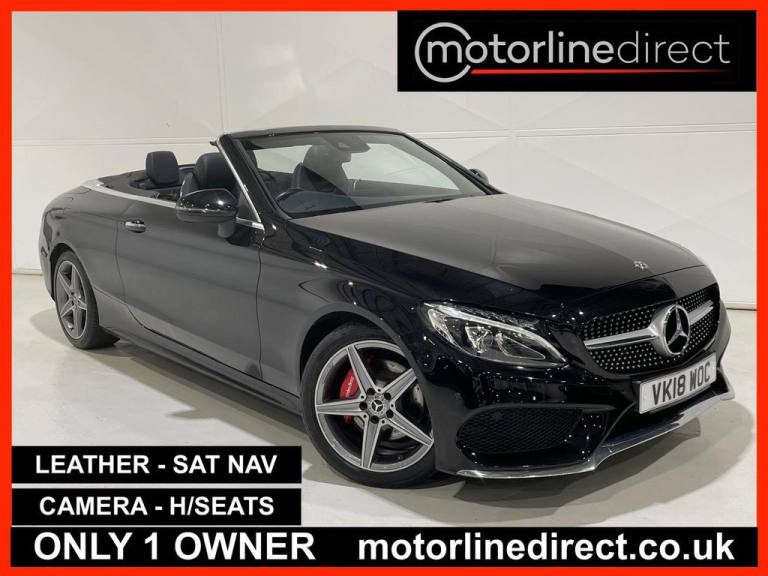 2018 Mercedes-Benz C Class 2.0 C200 AMG Line Cabriolet 2dr Petrol G-Tronic+ Euro 6 (s/s) (184 ps)...