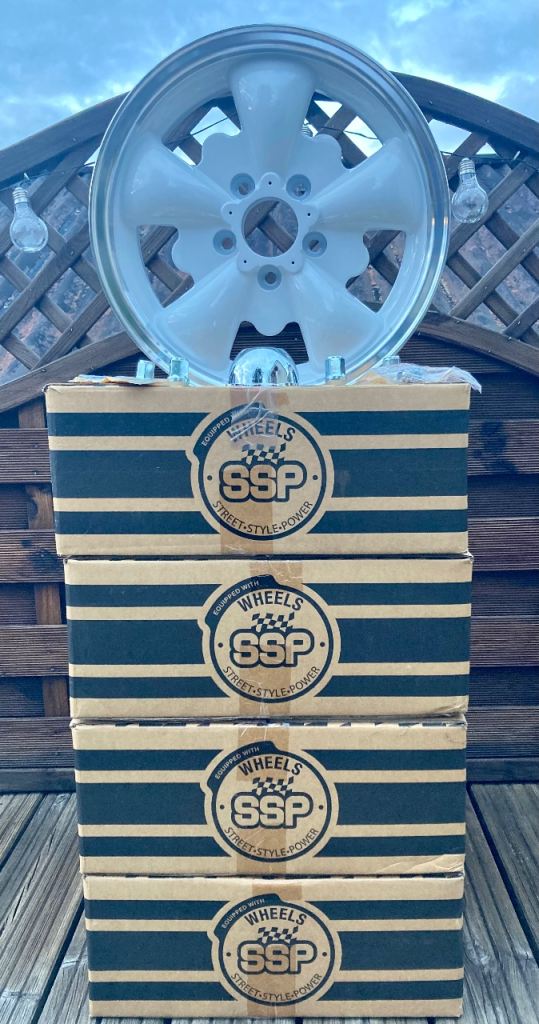 SSP GT 5 Spoke VW White Alloy Wheels