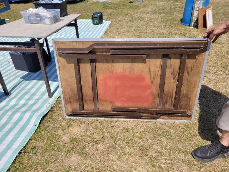 Market stall solid tables and heavy