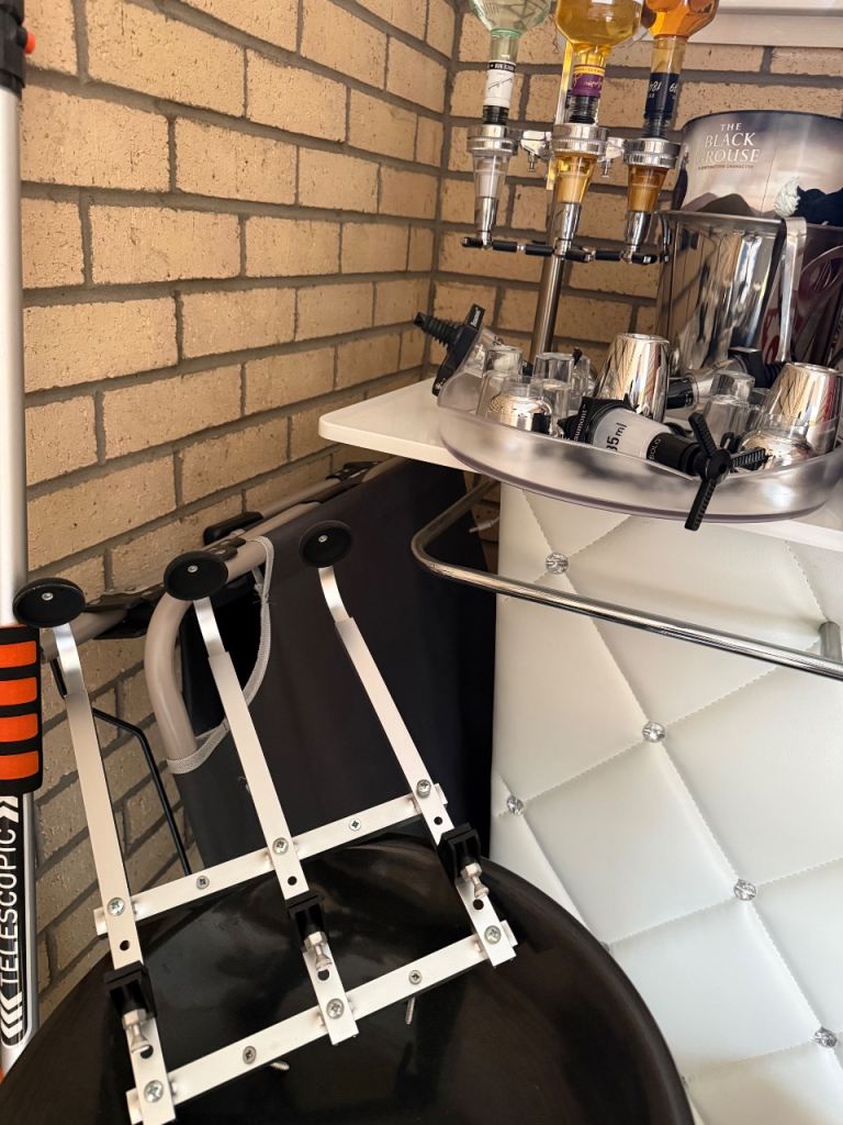 Home bar with table and chairs and lots of extras 