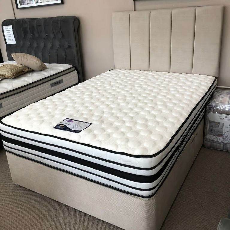 FANTASTIC BUY ~ Divan 4FT Small Double Bed Base With Mattress & optional storage ~ FREE DELIVERY