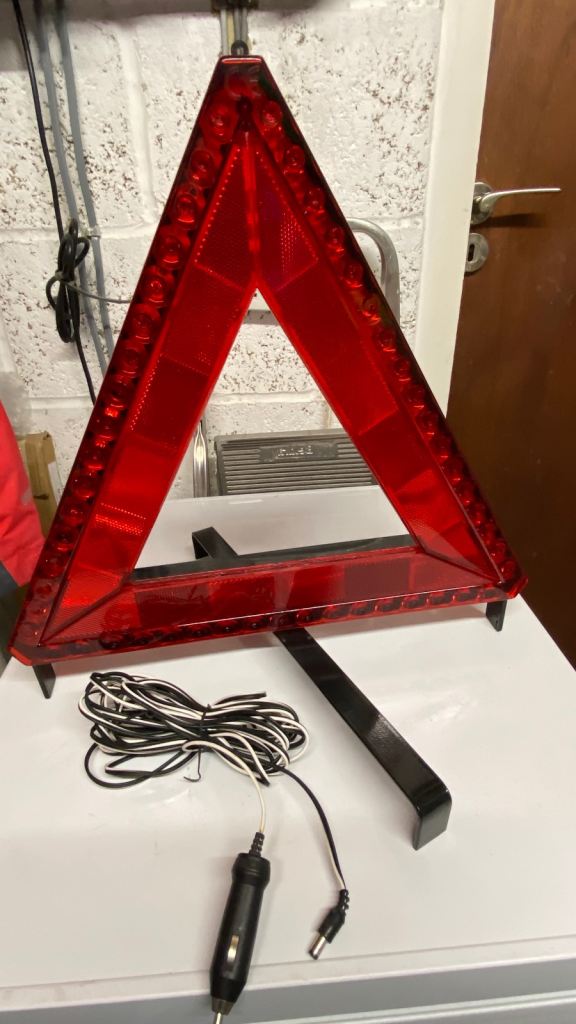 Warning Flashing Triangle & Case 