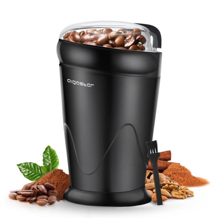 Aigostar Electric Coffee Grinder – Fresh Coffee at Your Fingertips! New 