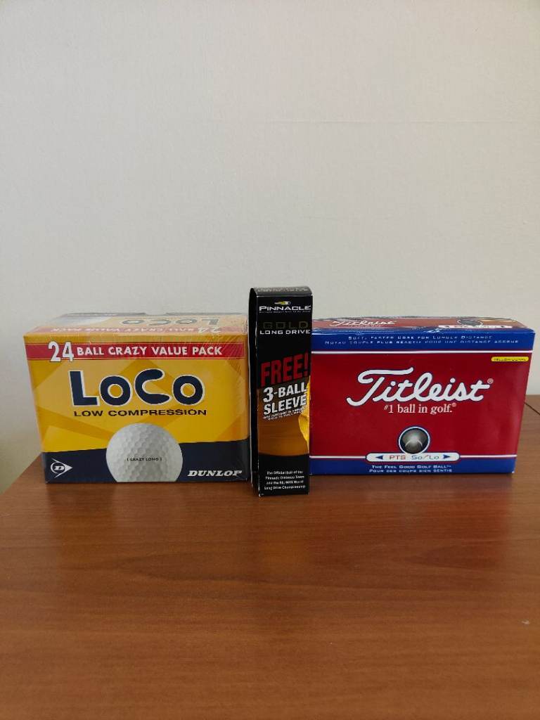 Titleist, Dunlop and Pinnacle Golf Balls - Brand New