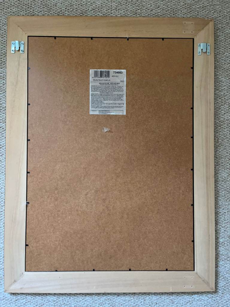 Mirror with Silver Wood Frame, £30.00 for Sale in Matlock, Derbyshire ...