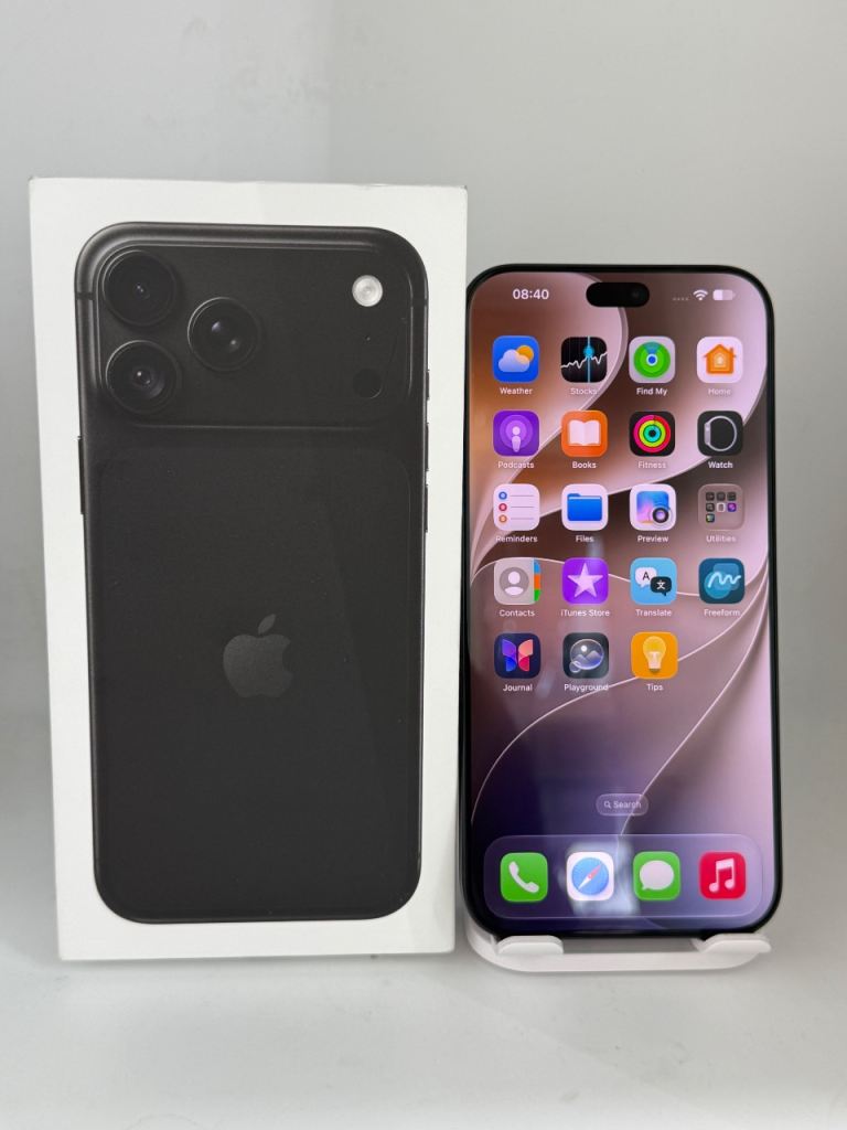 iphone 18 Pro max 256gb Black Brand new just open box.