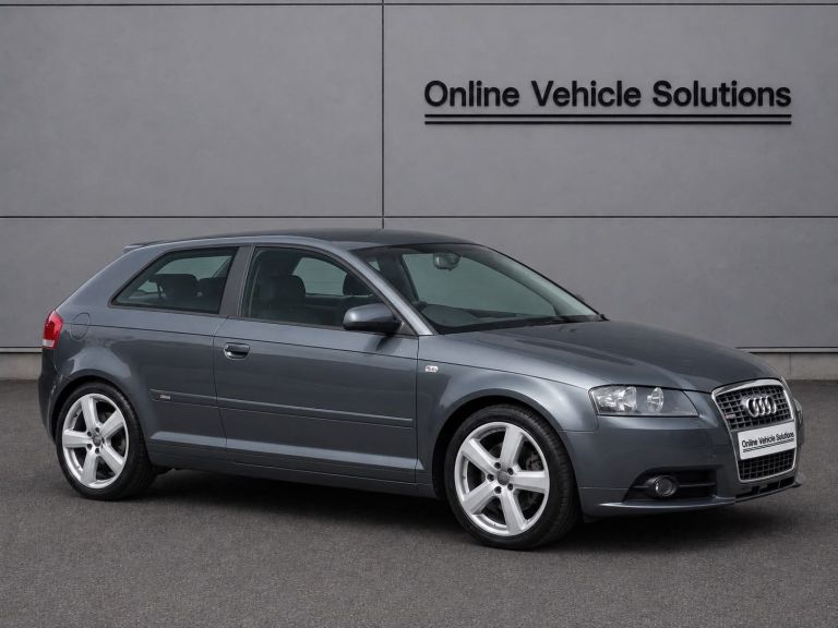 AUDI A3 S LINE 2.0T FSI PETROL MANUAL 3DR HATCHBACK 2008 [57] GREY