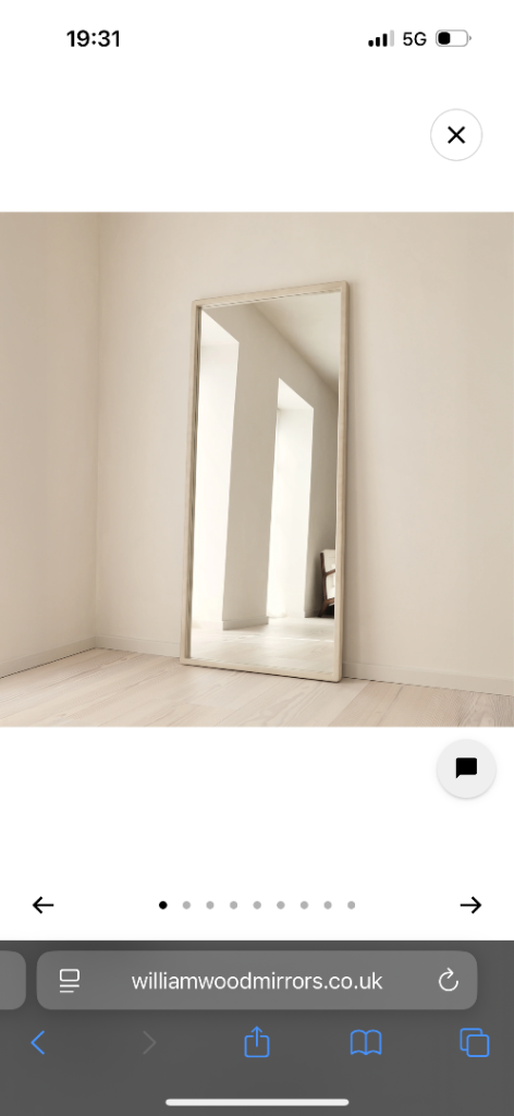Brand New Concrete Rectangular Mirror – Cream Price: £120 (Paid £275 at William Wood)