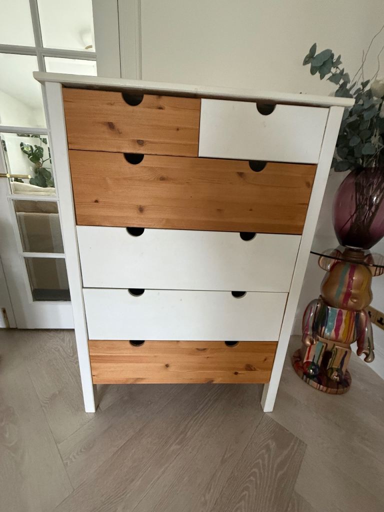IKEA wooden chest of drawers plus 2 big wooden drawers 