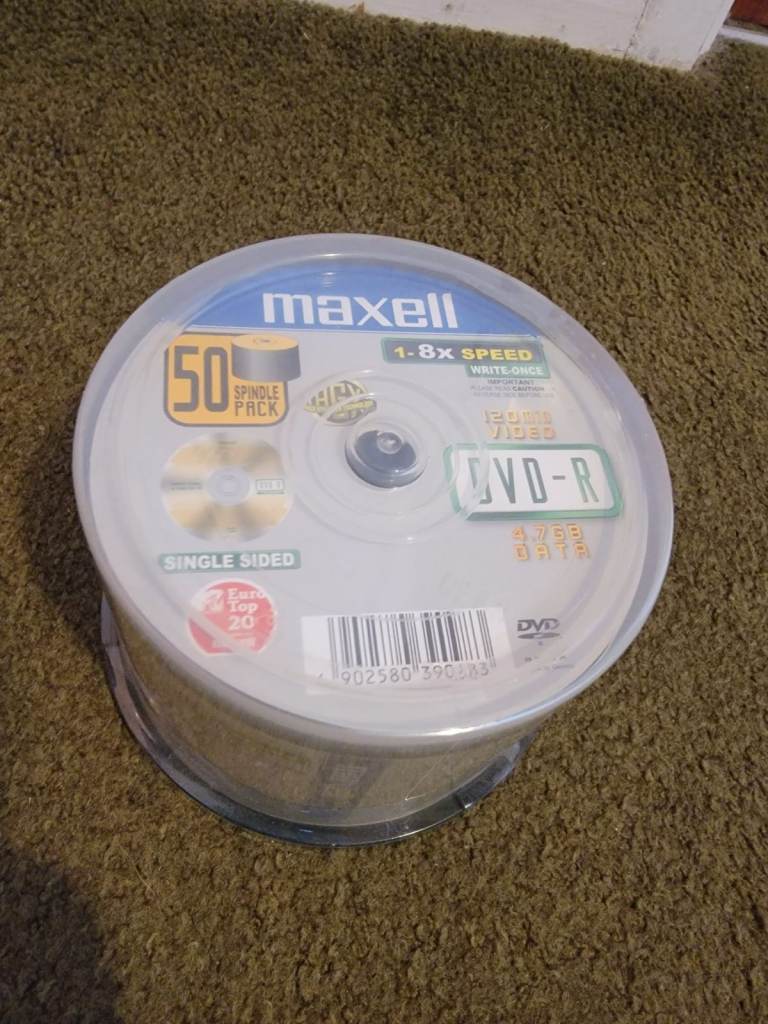 Maxwell 50 DVD-R unopened