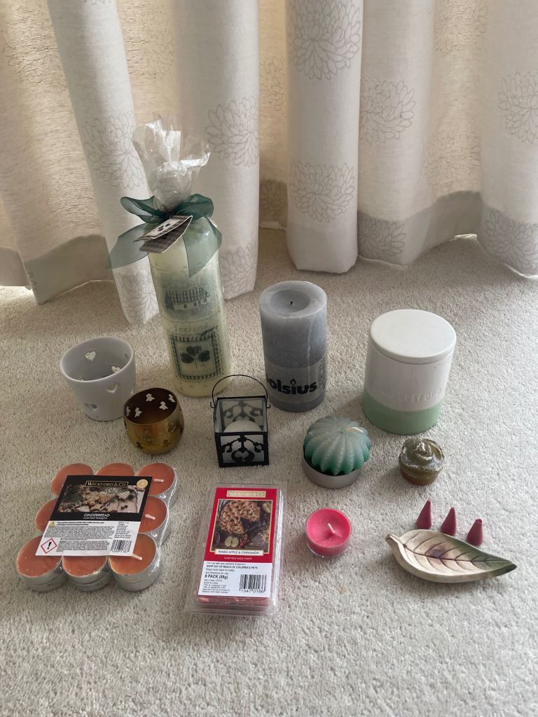 Candles (mostly new but some used). Wickford & Co, Daylesford, Bolsus and more