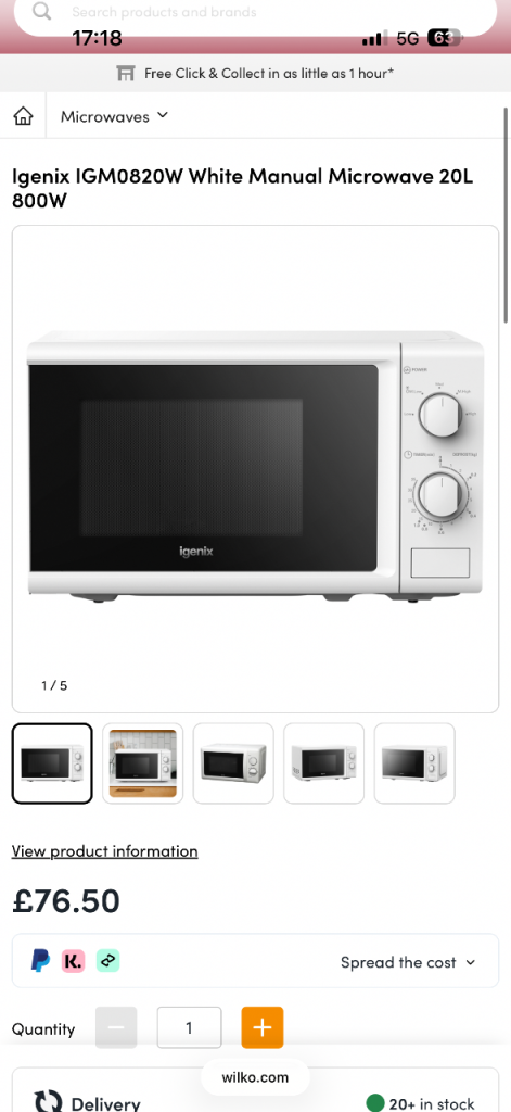 Brand new boxed microwave 