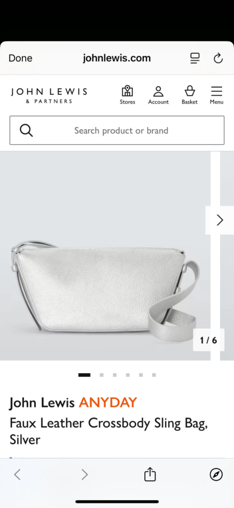 image for John Lewis everyday bag 